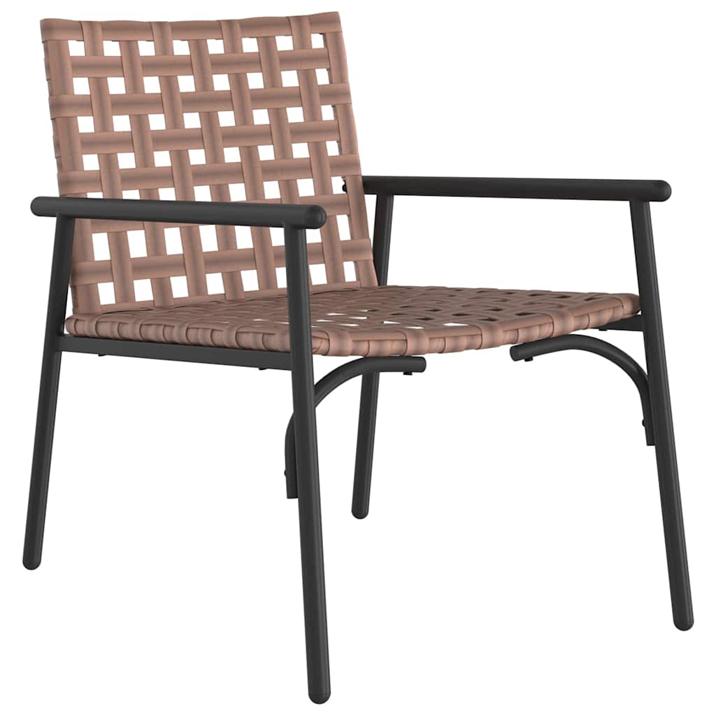 Gartenstuhl 2 pcs Schwarz 79 x 56 x 73.5cm Poly-Rattan