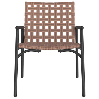 Gartenstuhl 2 pcs Schwarz 79 x 56 x 73.5cm Poly-Rattan