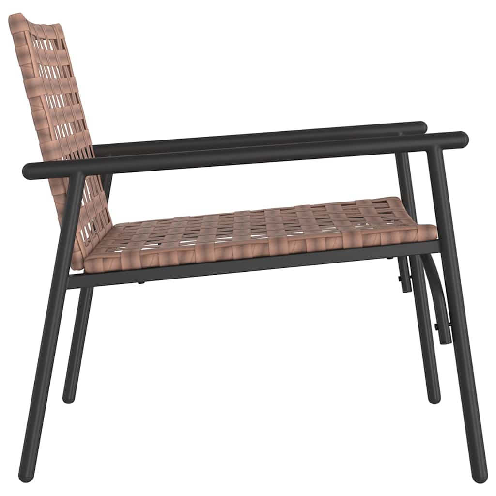 Gartenstuhl 2 pcs Schwarz 79 x 56 x 73.5cm Poly-Rattan