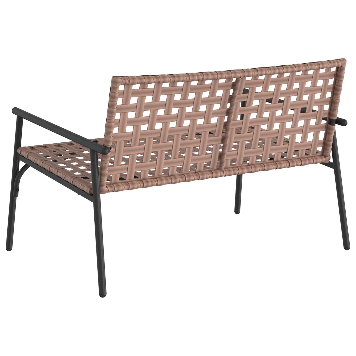 Gartenstuhl Schwarz 113 x 79 x 75cm Poly-Rattan