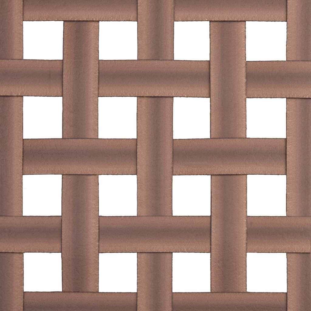 Garten Essgruppe 4 pcs Braun Poly-Rattan