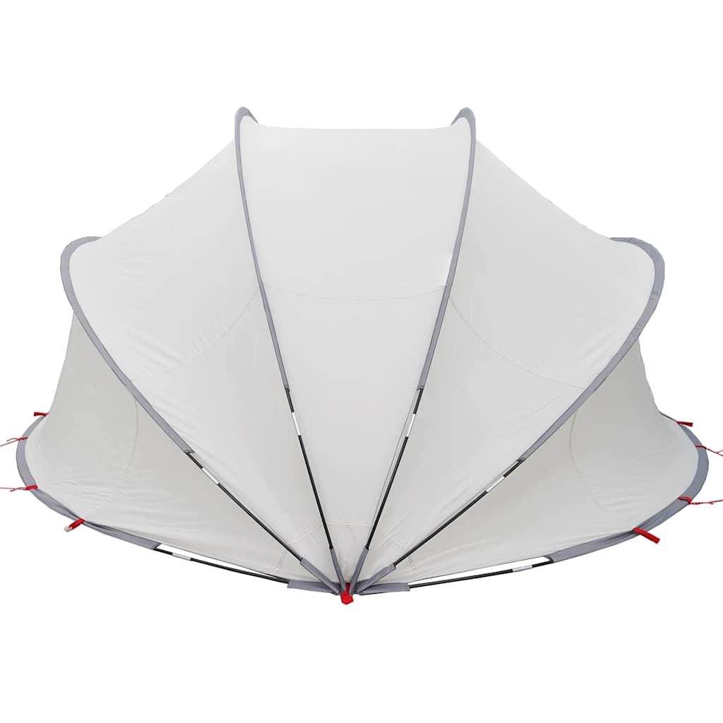 Pool-Dome Grau und Orange 336 x 322 x 160 cm