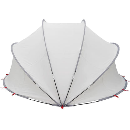 Pool-Dome Grau und Orange 336 x 322 x 160 cm