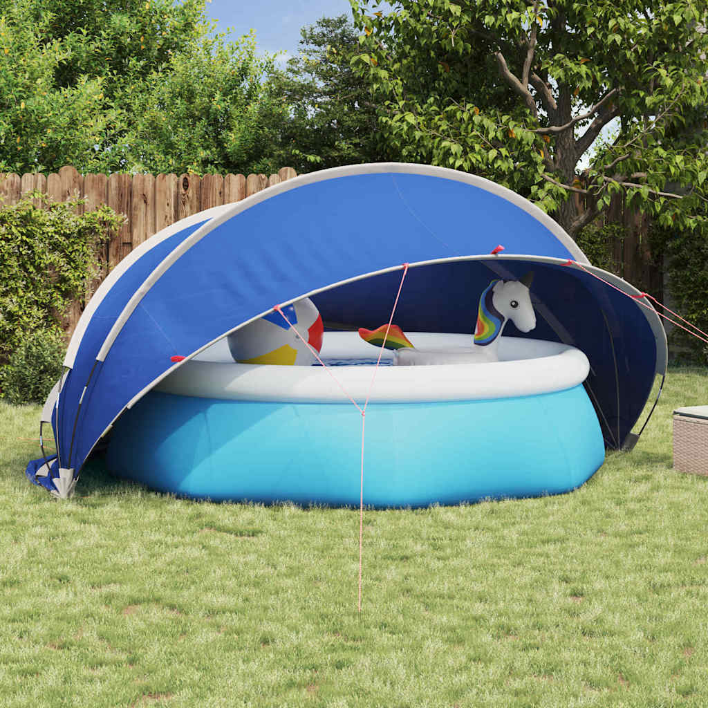 Pool-Dome Blau 405 x 405 x 192 cm