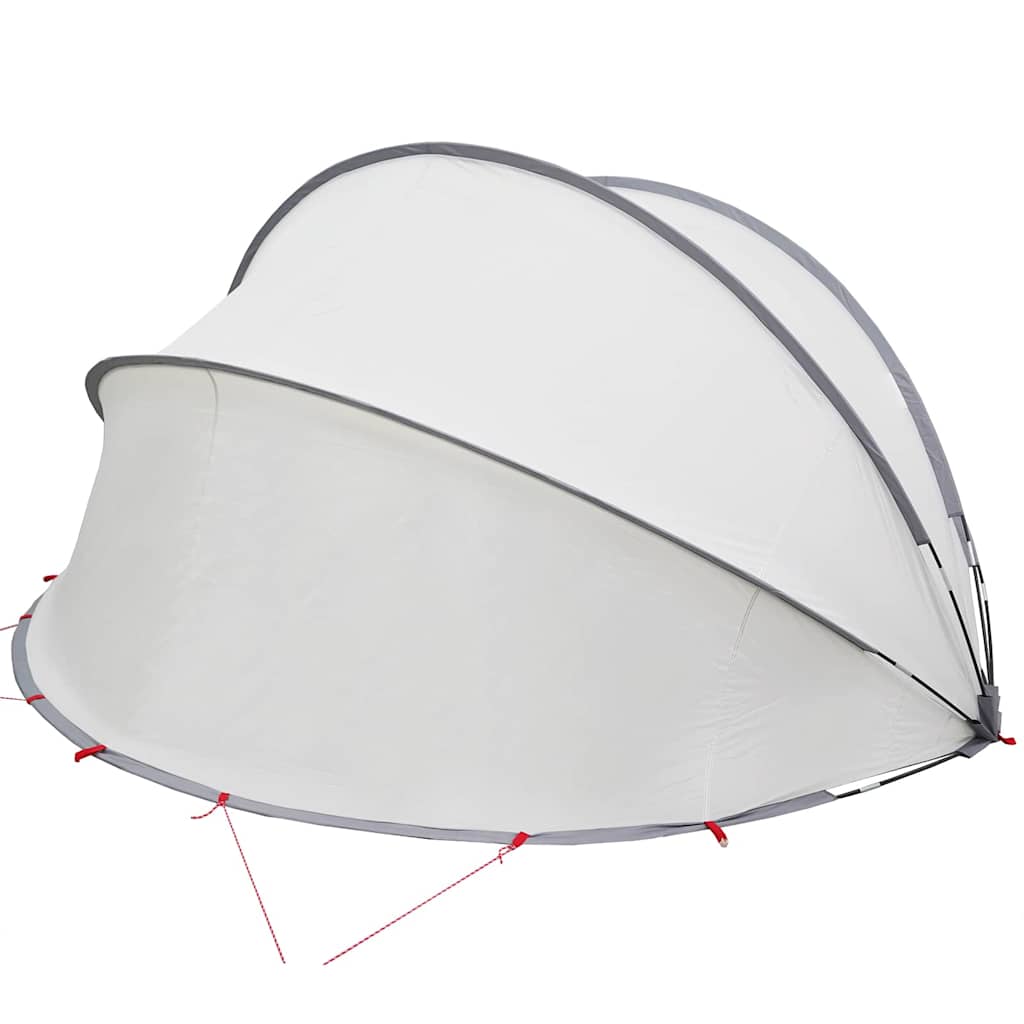 Pool-Dome Grau und Orange 405 x 405 x 192 cm