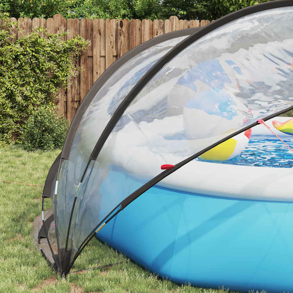 Pool-Dome Transparent 405 x 405 x 192 cm PVC