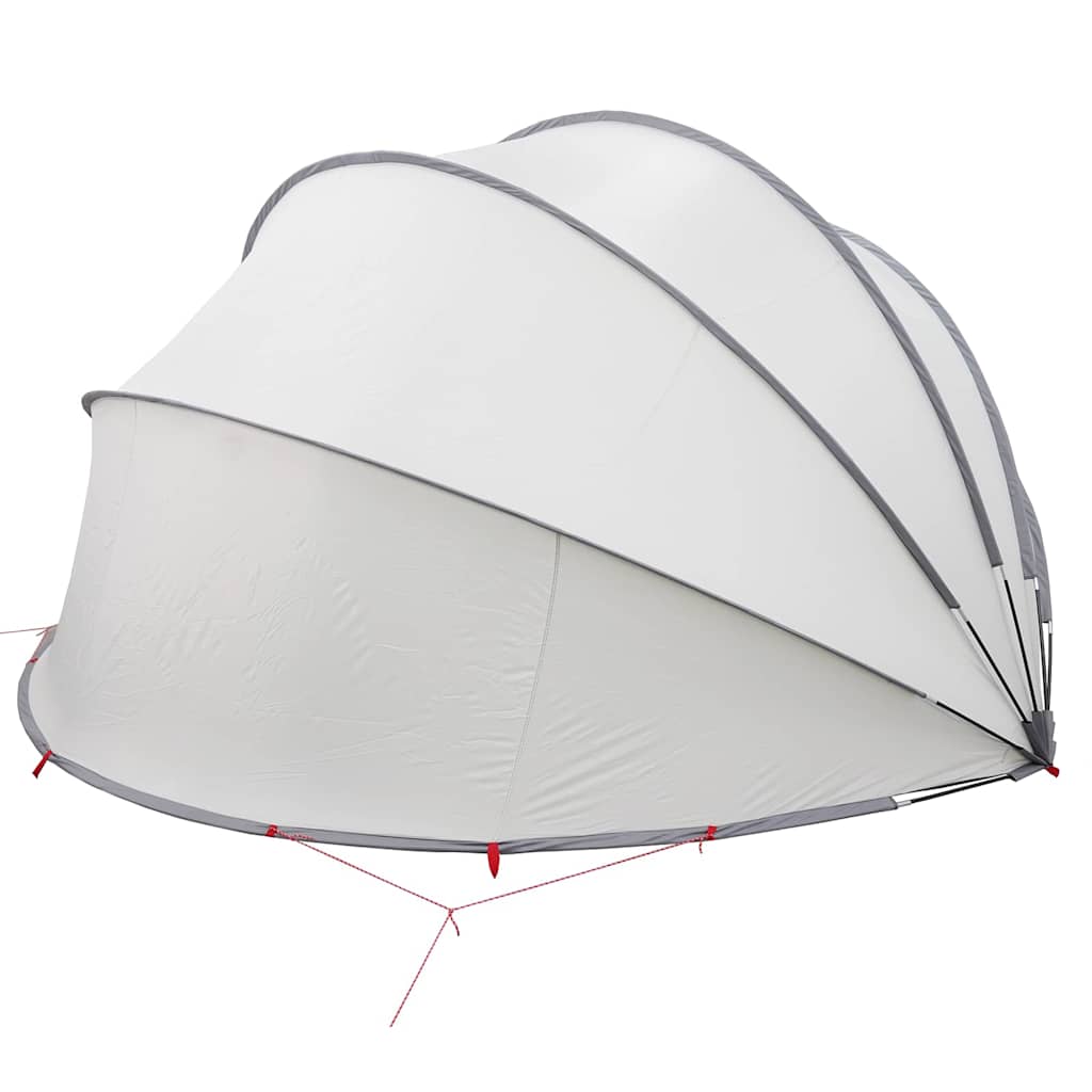 Pool-Dome Grau und Orange 472 x 460 x 229 cm