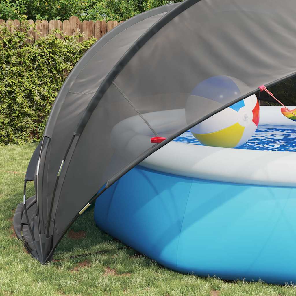 Pool-Dome Schwarz 472 x 460 x 229 cm