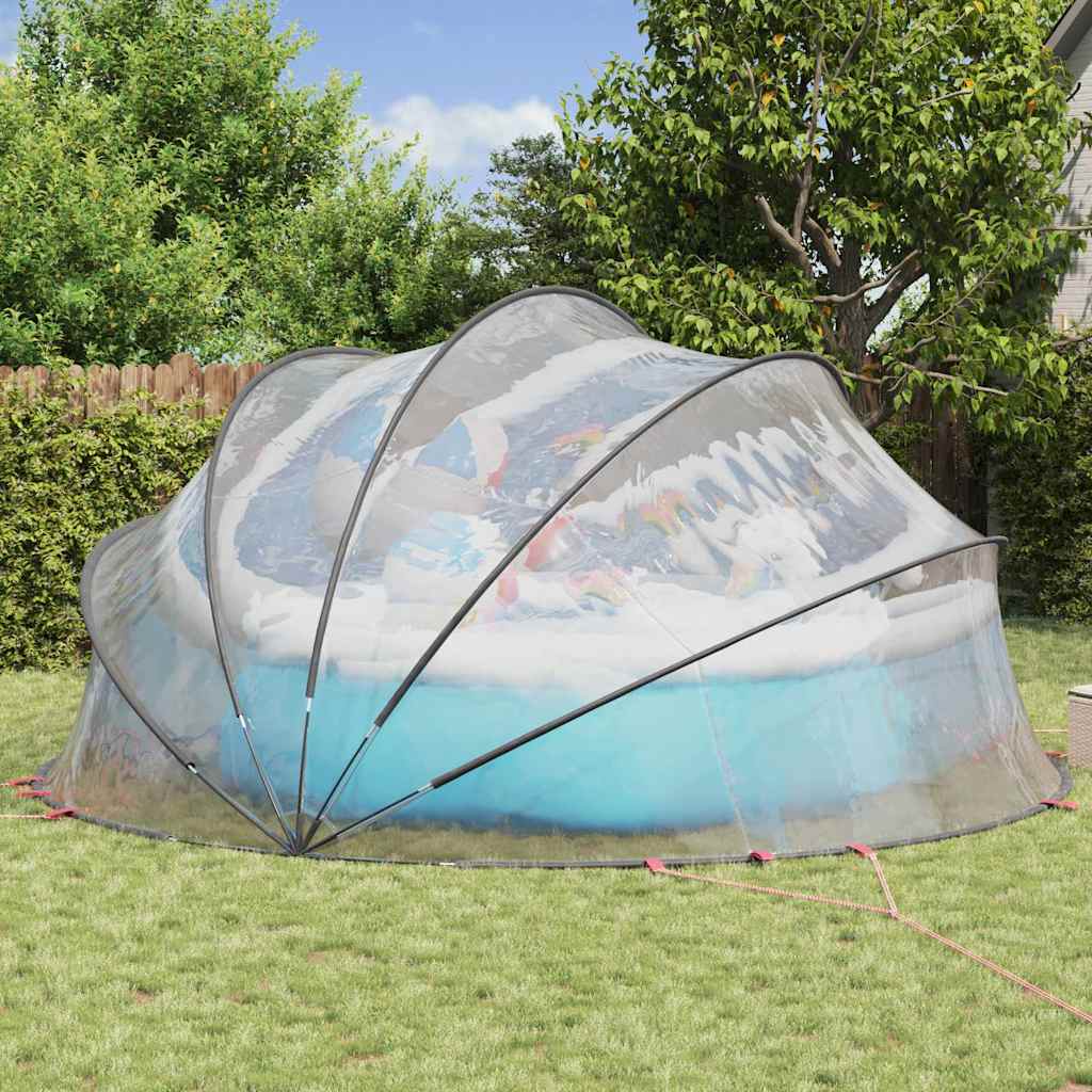Pool-Dome Transparent 500 x 500 x 236 cm PVC