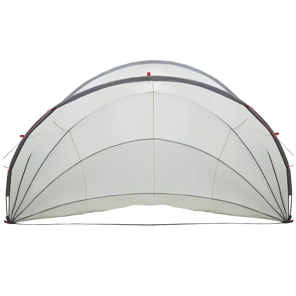 Pool-Dome Grau und Orange 546 x 516 x 250 cm