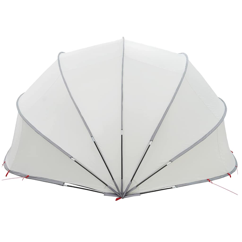 Pool-Dome Grau und Orange 546 x 516 x 250 cm