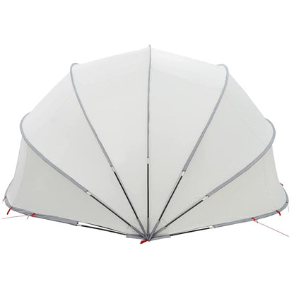 Pool-Dome Grau und Orange 546 x 516 x 250 cm