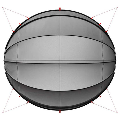 Pool-Dome Schwarz 546 x 516 x 250 cm