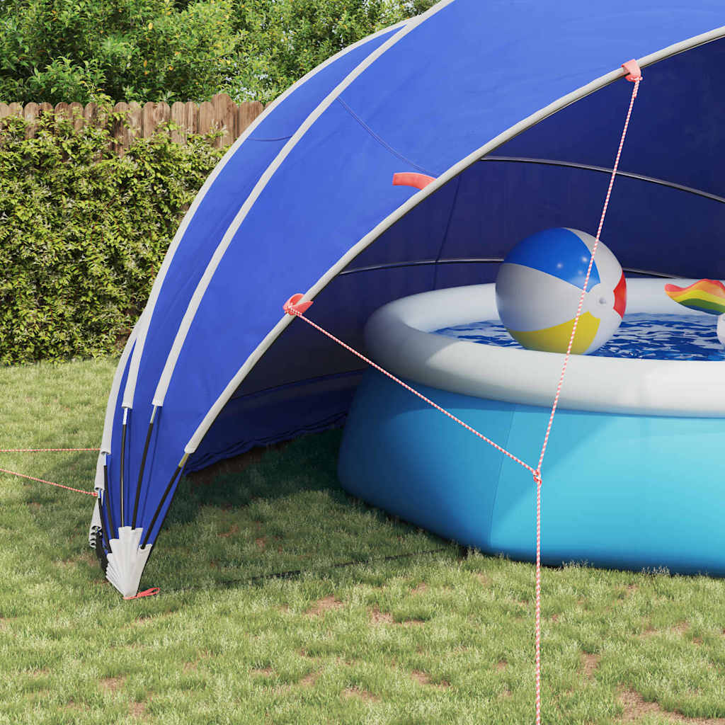 Pool-Dome Blau 592 x 590 x 275 cm