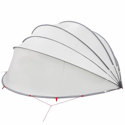 Pool-Dome Grau und Orange 592 x 590 x 275 cm