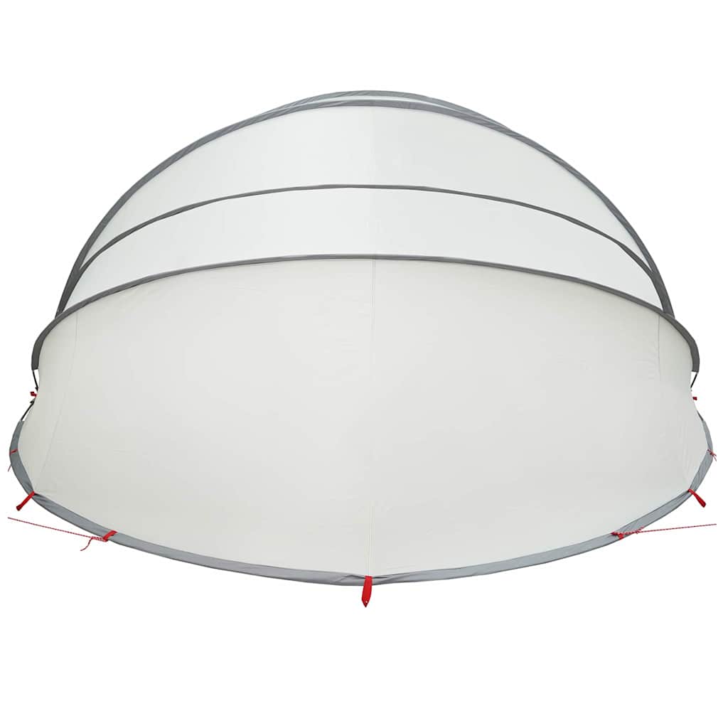 Pool-Dome Grau und Orange 592 x 590 x 275 cm
