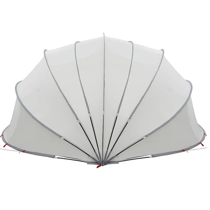 Pool-Dome Grau und Orange 592 x 590 x 275 cm