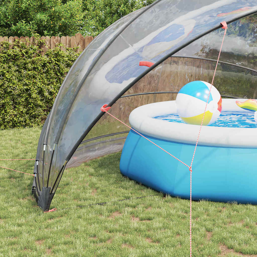 Pool-Dome Transparent 592 x 590 x 275 cm PVC