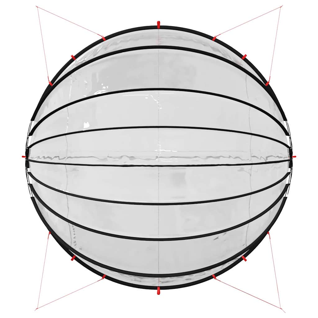Pool-Dome Transparent 592 x 590 x 275 cm PVC