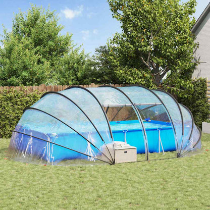 Poolzelt Kuppel Transparent 538 x 440 x 204 cm PVC