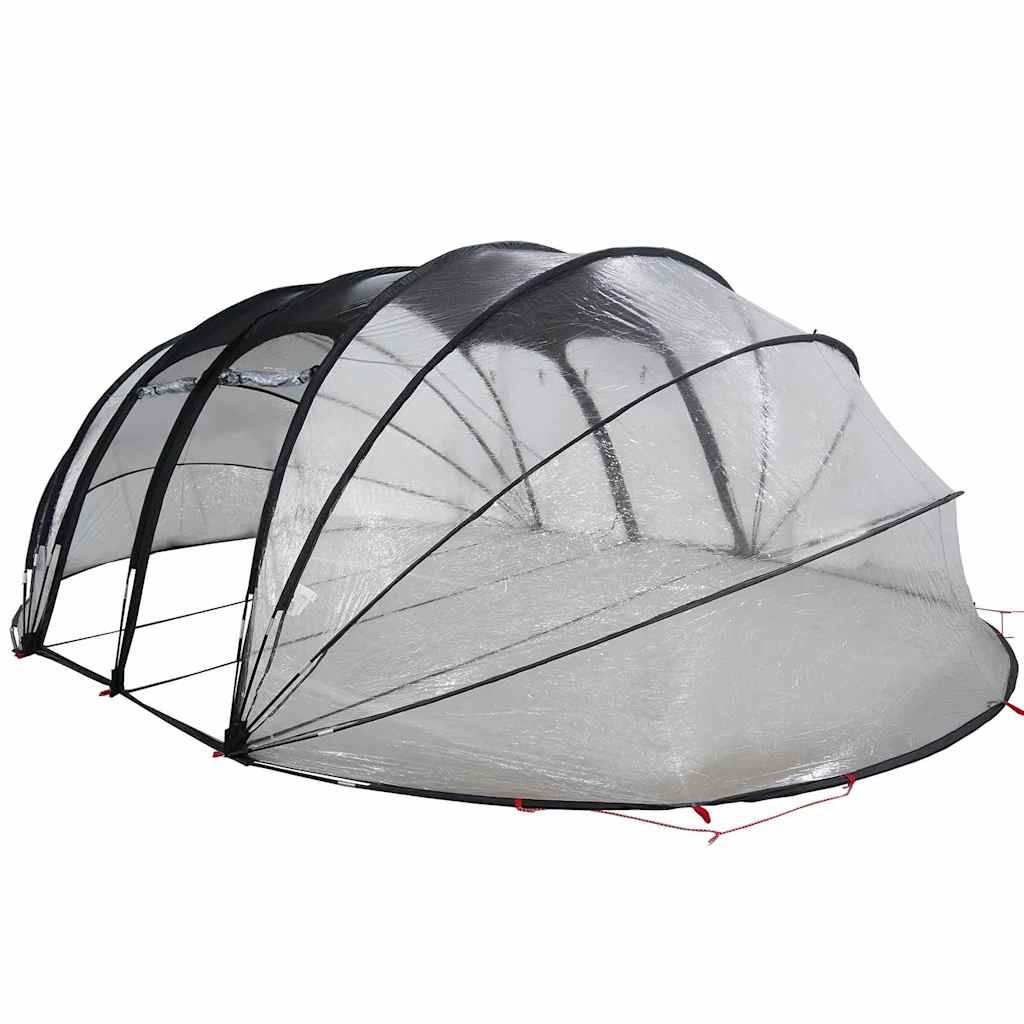 Poolzelt Kuppel Transparent 640 x 432 x 205 cm PVC