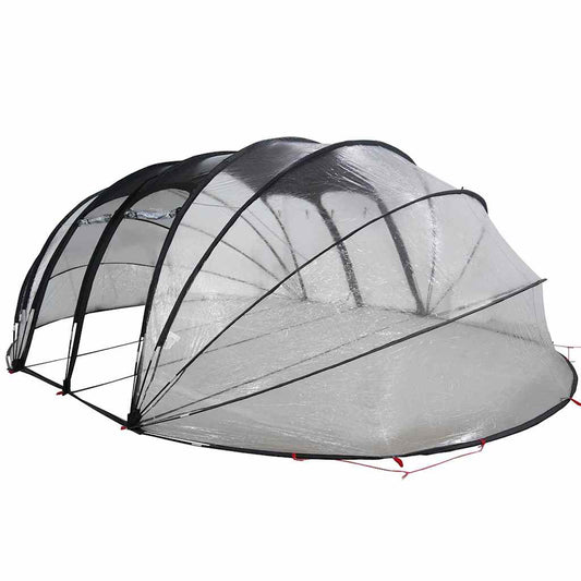 Poolzelt Kuppel Transparent 640 x 432 x 205 cm PVC