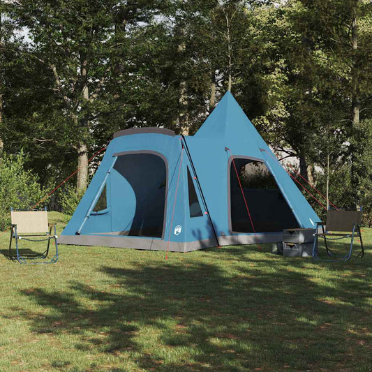 Teepee Zelt mit Dach mit Speicher Blau 545 x 450 x 295 cm