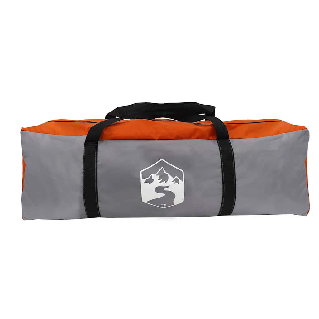 Tunnelzelt mit Dach Grau und Orange 710 x 460 x 245 cm