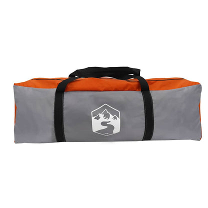 Zelt mit Dach mit Speicher Grau und Orange 680 x 510 x 210 cm