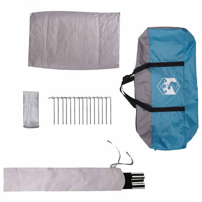 Kuppelzelt mit Dach mit Speicher Blau 505 x 450 x 248 cm