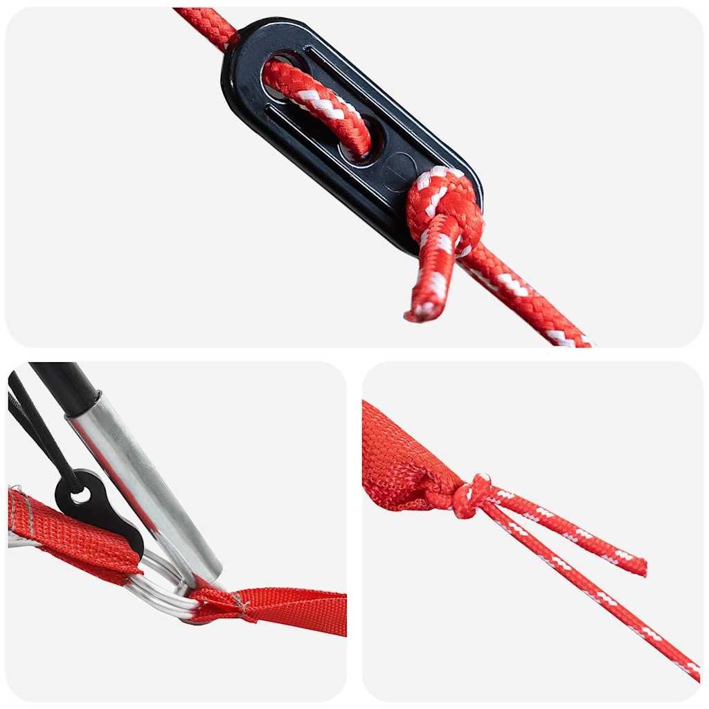 Tunnelzelt mit Dach Grün und Weiß 740 x 370 x 220 cm