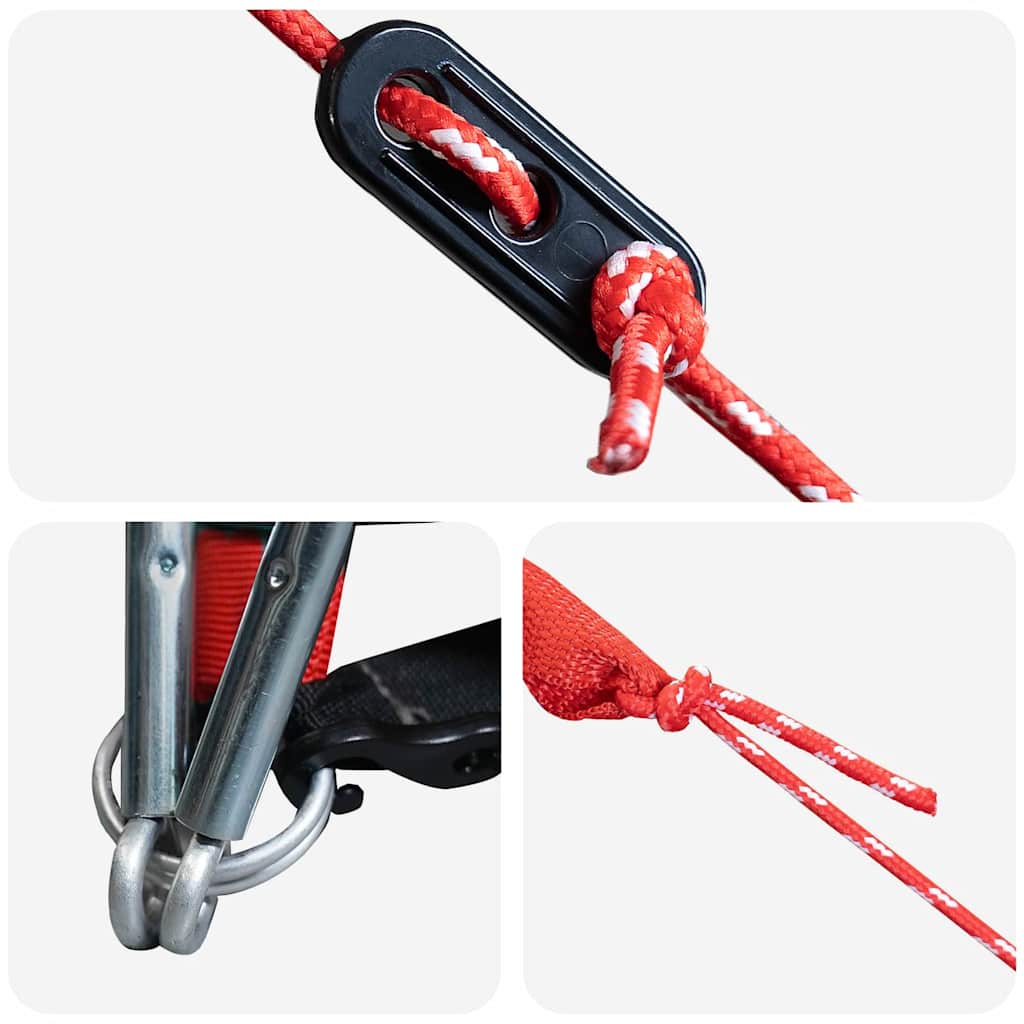 Tunnelzelt mit Dach Grau und Orange 318 x 275 x 140 cm