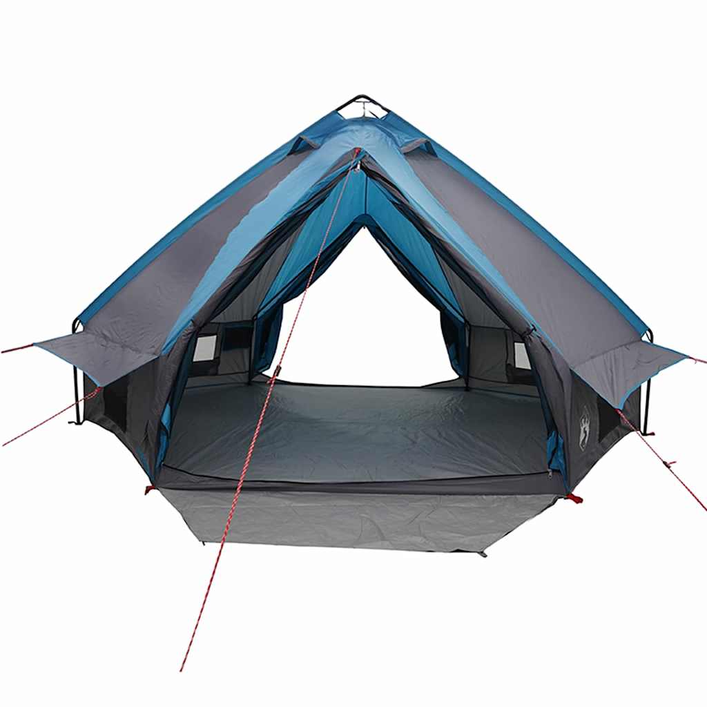 Teepee Zelt mit Dach Blau und Grau 490 x 410 x 210 cm
