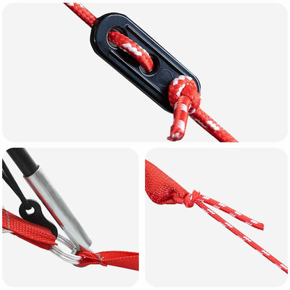 Familienzelt mit Dach Grau und Orange 460 x 430 x 214 cm