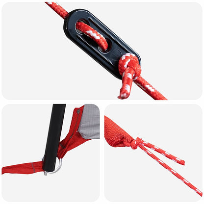 Familienzelt mit Dach Grün und Weiß 324 x 255 x 230 cm