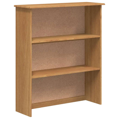 Hutch mit Regal Honigbraun 91 x 40 x 184 cm Massivholz Kiefer