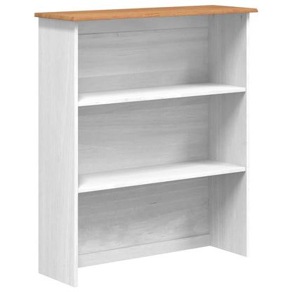 Hutch mit Schubladen Weiß 91 x 40 x 184 cm Massivholz Kiefer