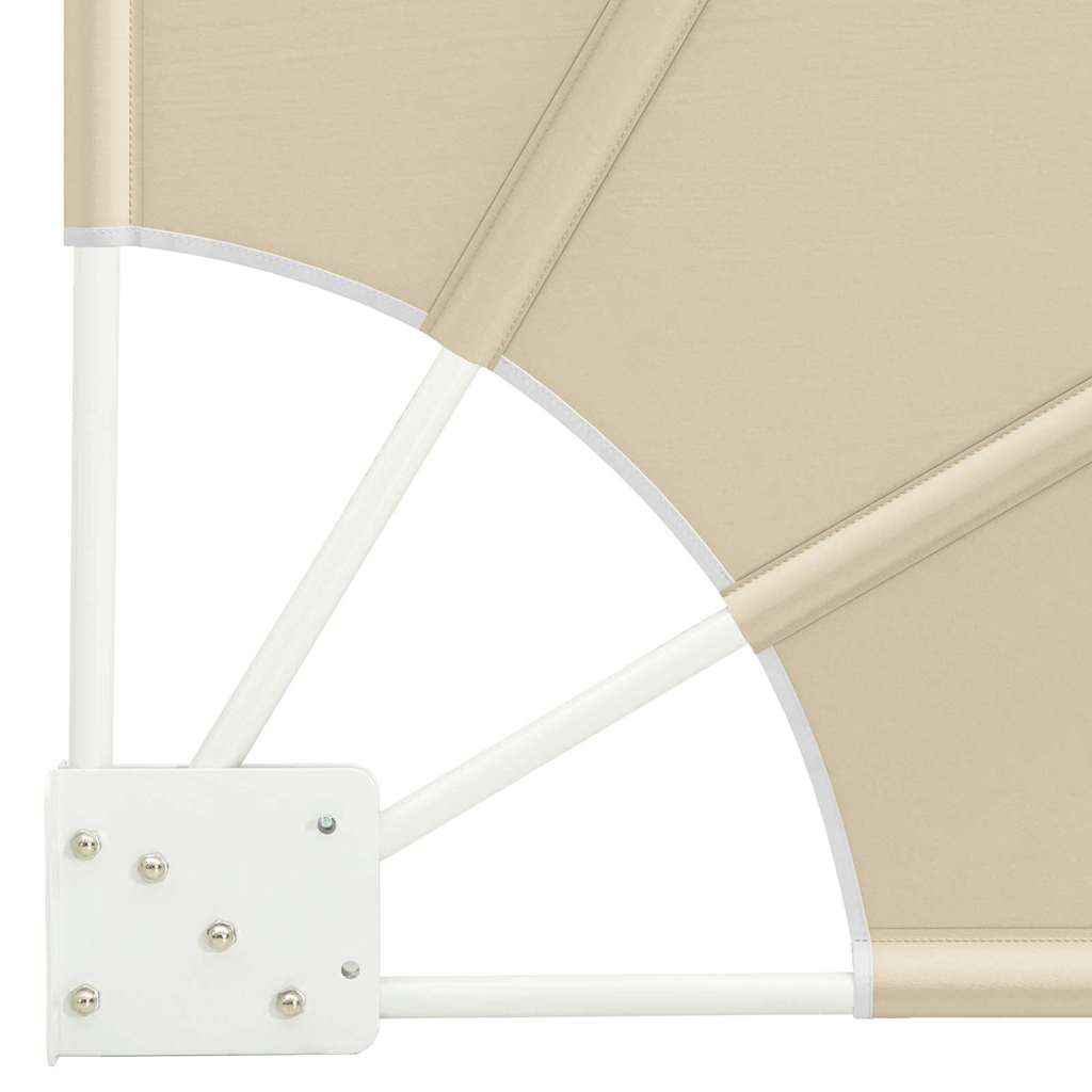 Balkon Sichtschutz Beige 115 x 115 cm Stoff