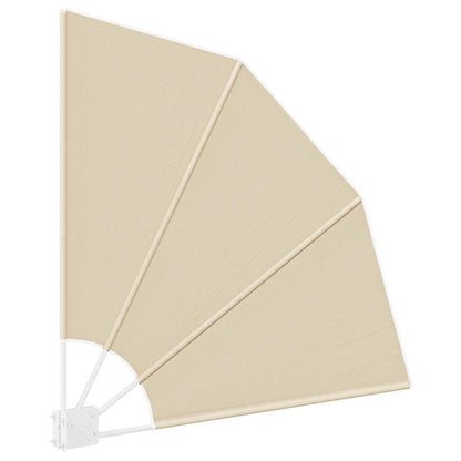 Balkon Sichtschutz Beige 115 x 115 cm Stoff