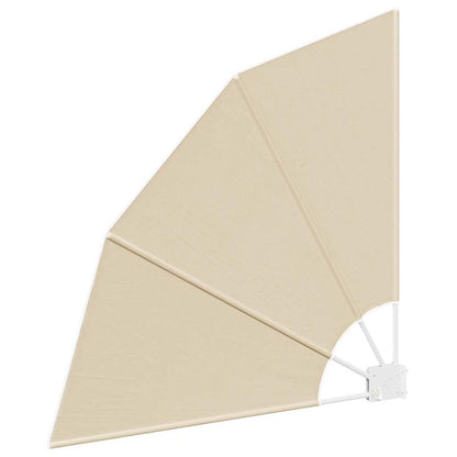 Balkon Sichtschutz Beige 115 x 115 cm Stoff