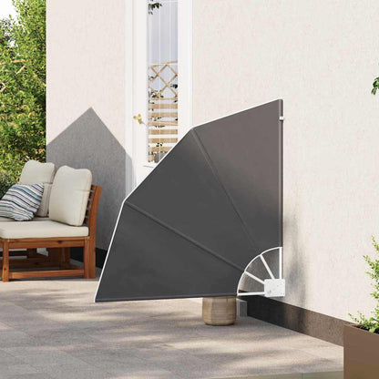 Balkon Sichtschutz Schwarz 115 x 115 cm Stoff
