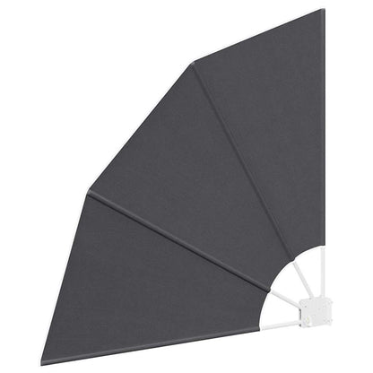 Balkon Sichtschutz Schwarz 115 x 115 cm Stoff