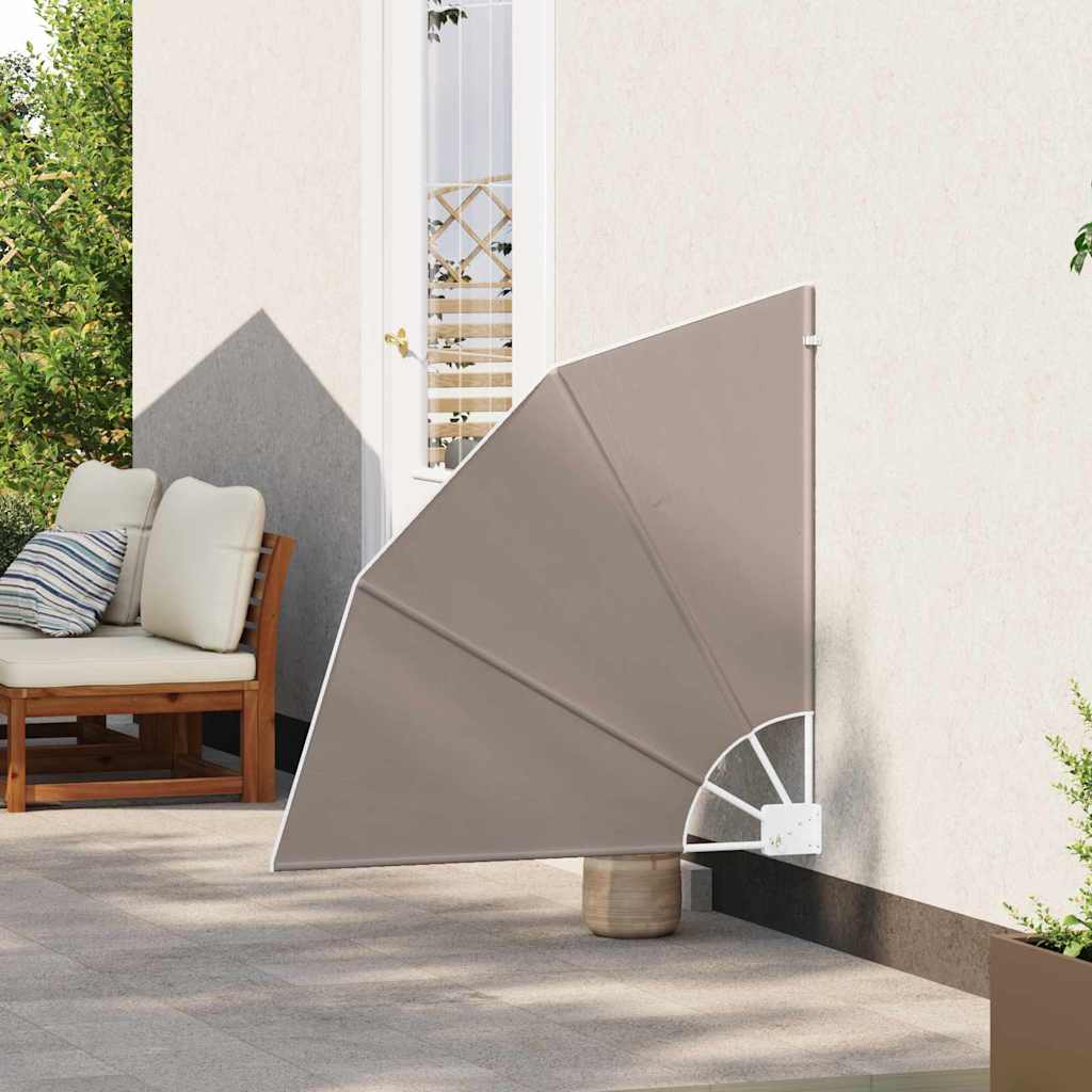 Balkon Sichtschutz Taupe 115 x 115 cm Stoff