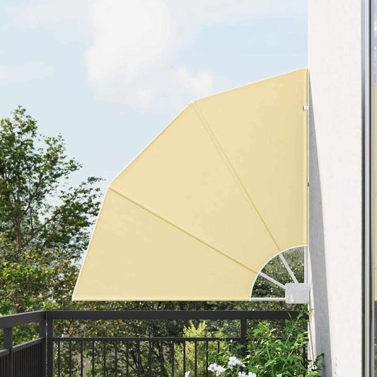 Balkon Sichtschutz Sandfarbe 115 x 115 cm Stoff