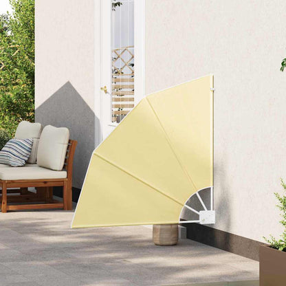 Balkon Sichtschutz Sandfarbe 115 x 115 cm Stoff