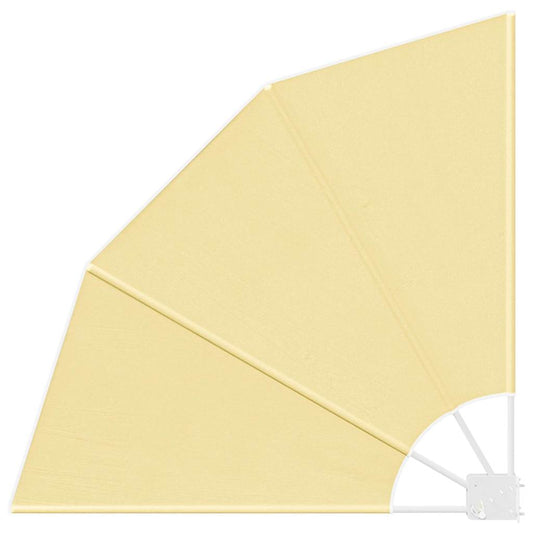 Balkon Sichtschutz Sandfarbe 115 x 115 cm Stoff