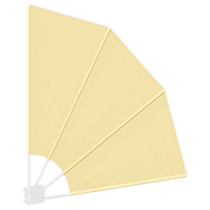Balkon Sichtschutz Sandfarbe 115 x 115 cm Stoff