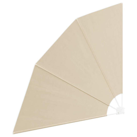 Balkon Sichtschutz Beige 160 x 160 cm Stoff