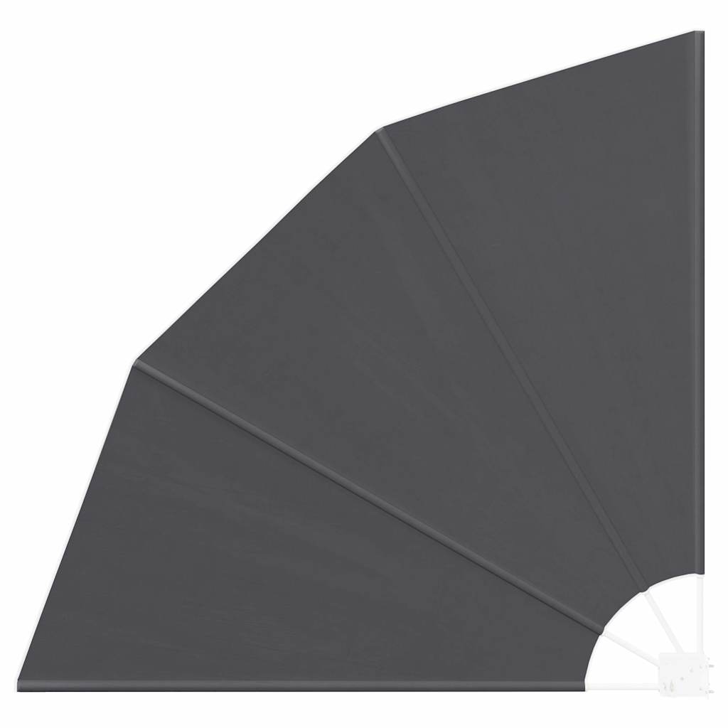 Balkon Sichtschutz Schwarz 160 x 160 cm Stoff