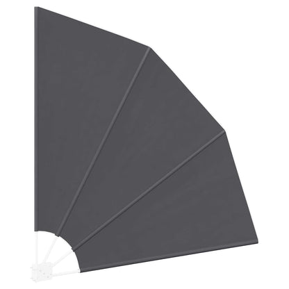 Balkon Sichtschutz Schwarz 160 x 160 cm Stoff